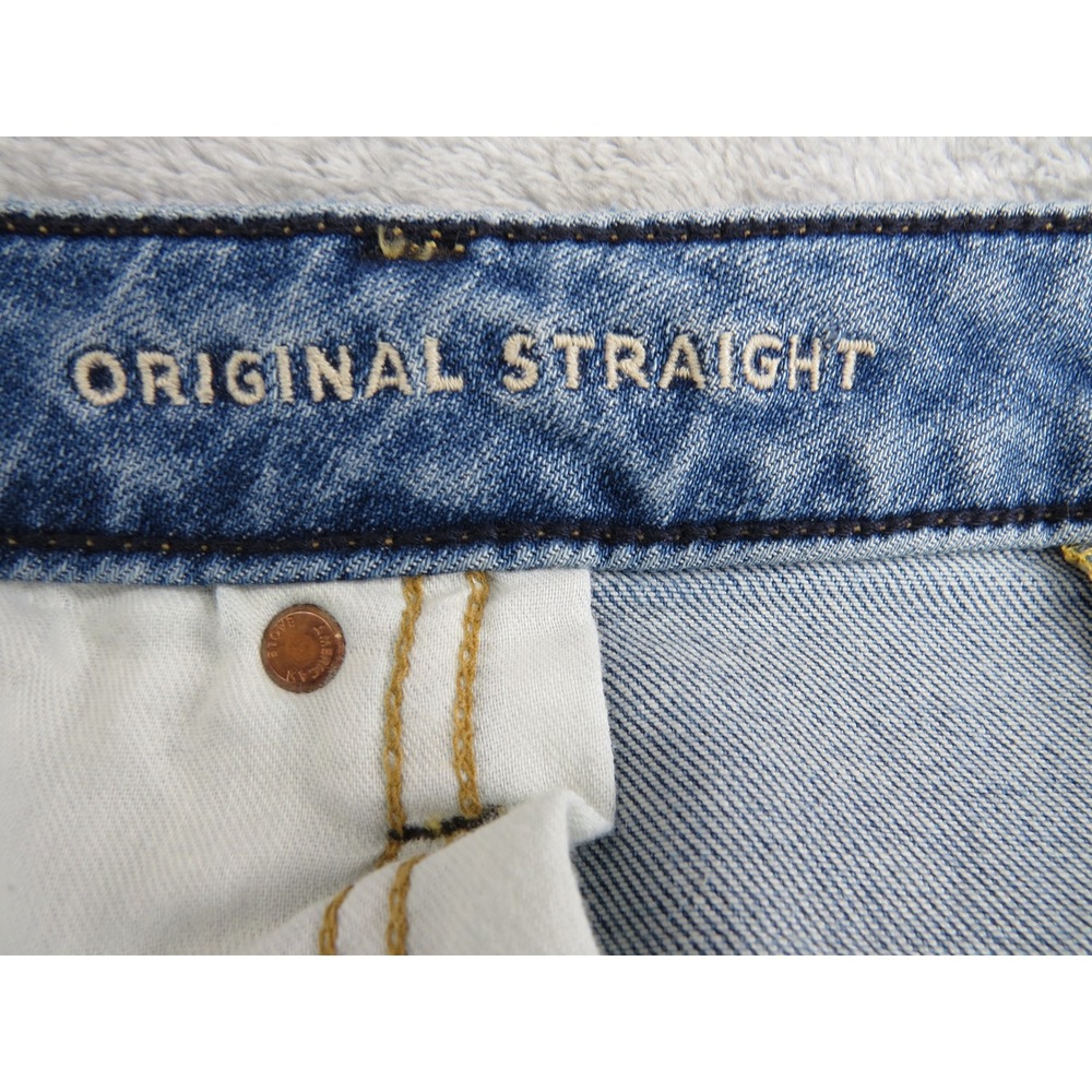 American Eagle Airflex+ Bootcut Jeans Mens 40x30 Blue Medium Wash Stretch Denim - Picture 4 of 9